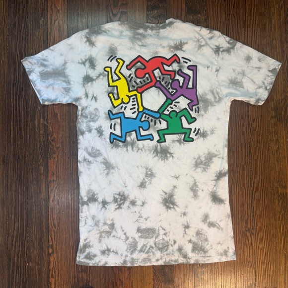 Gray Tie-Dye Men's Shirt - Picture 2 of 5